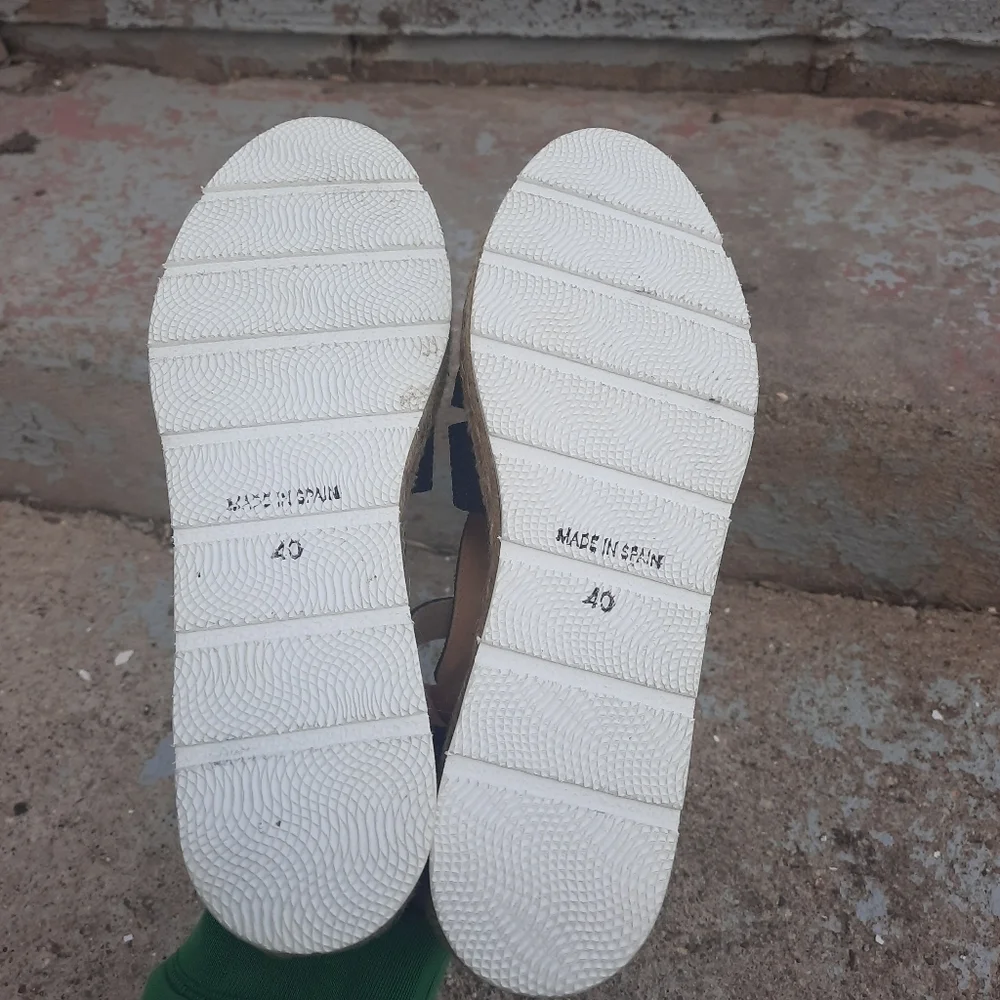 🌟 Kanna glitter espadrilles sandals shoes size 40 10